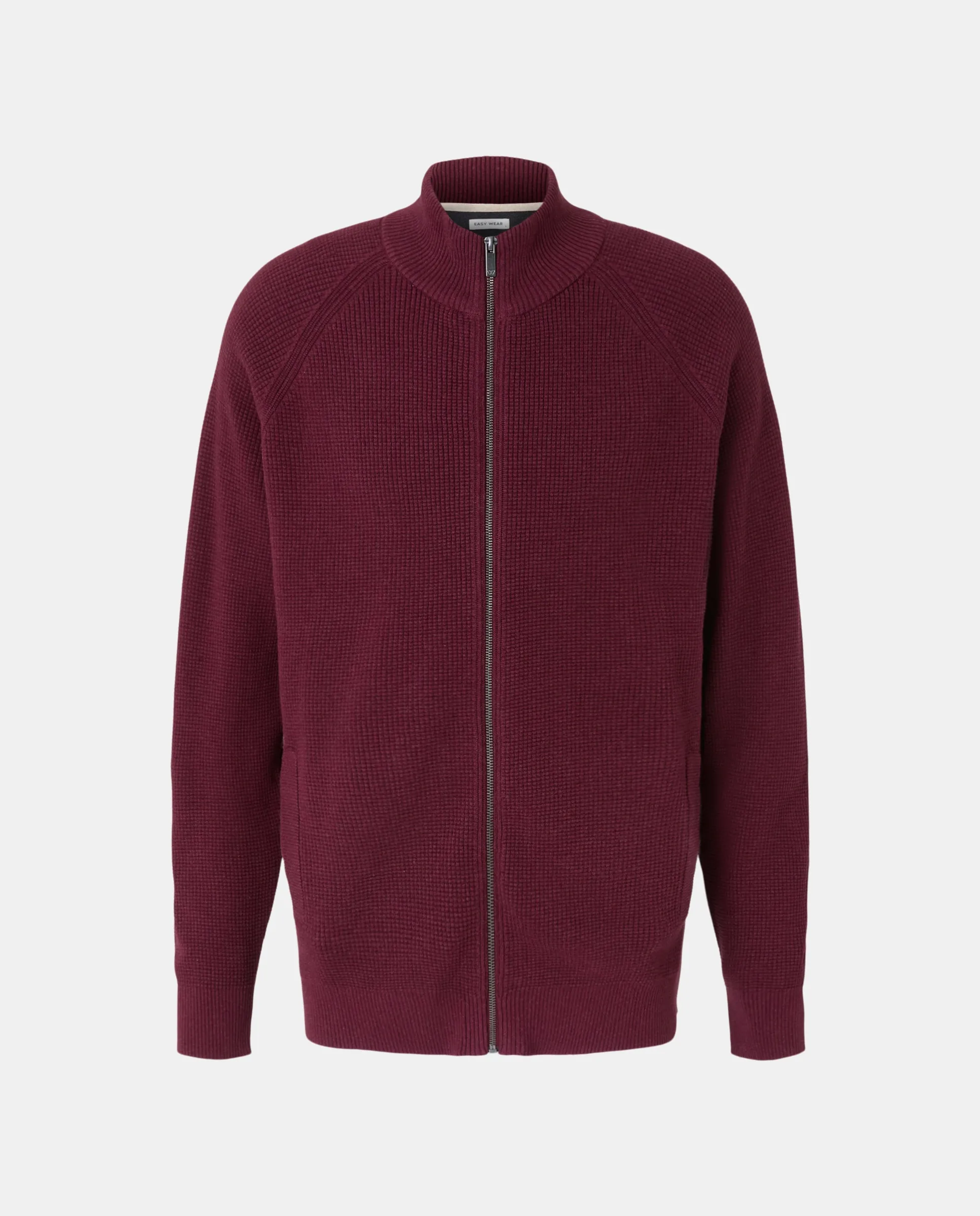 

Мужской кардиган на молнии Easy Wear, бордовый