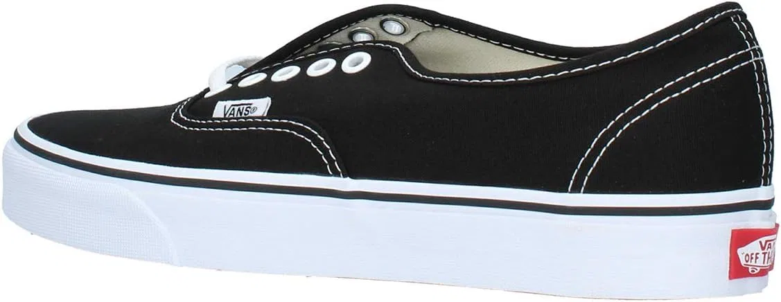 Кроссовки Vans - U Authentic Shoes in, Black (Black/White) — фото 2