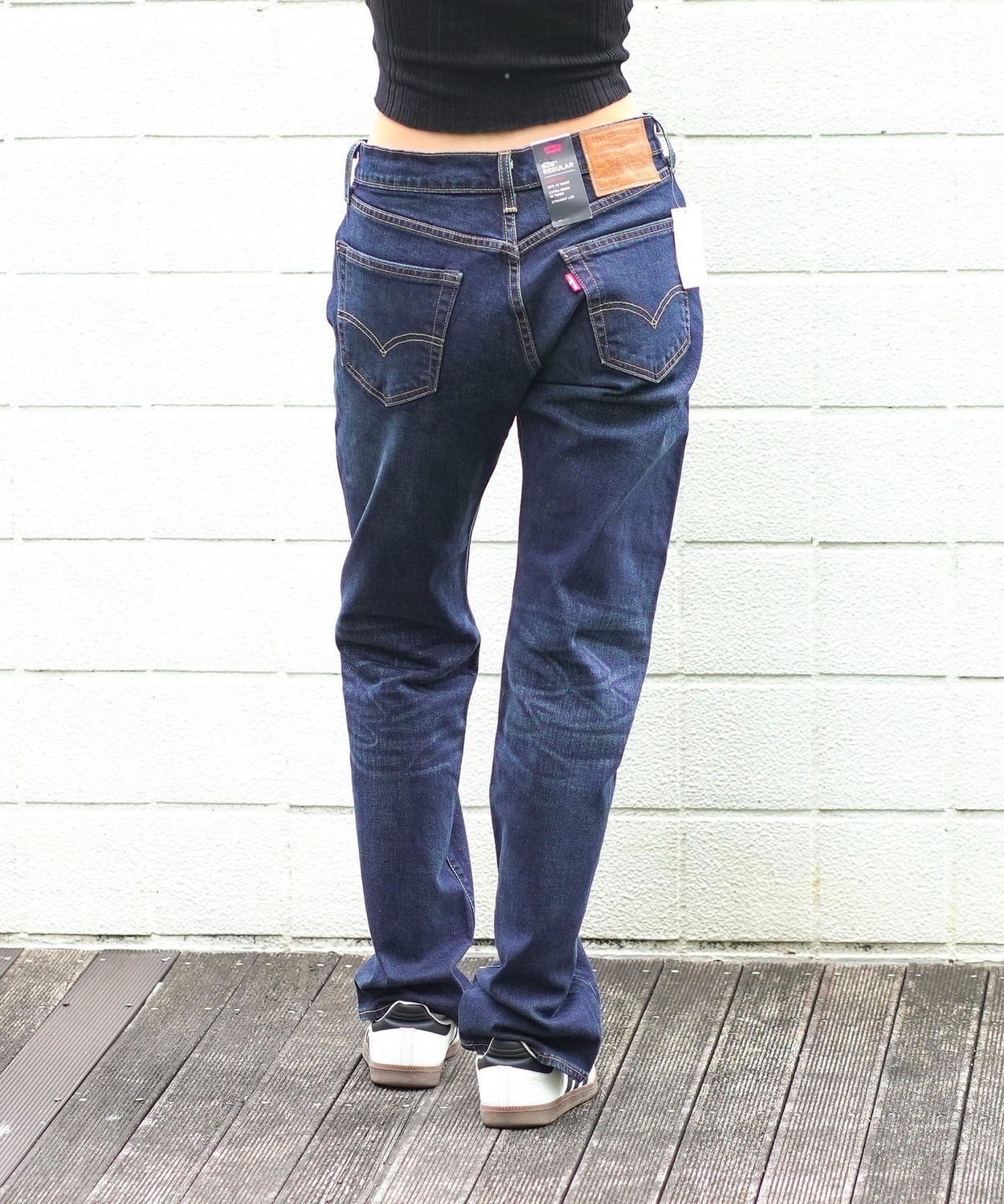 [LEVI'S] 505 Обычные прямые джинсы цвета танина — фото 4