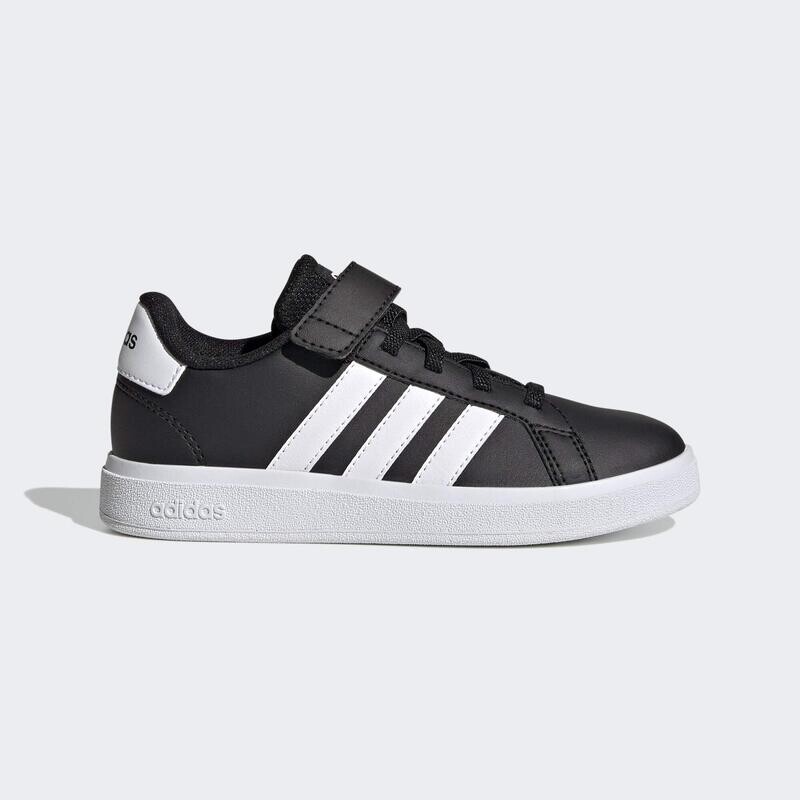 Кроссовки Grand Court Court с эластичным кружевным верхом и ремешком ADIDAS, цвет blanco — фото 2