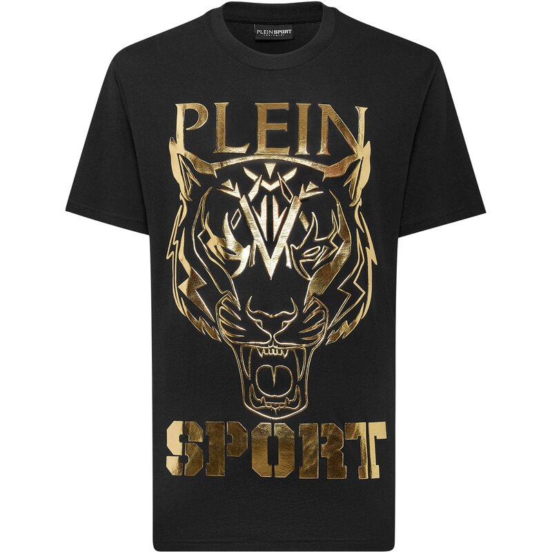 

Футболка с тигром Plein Sport, золотой