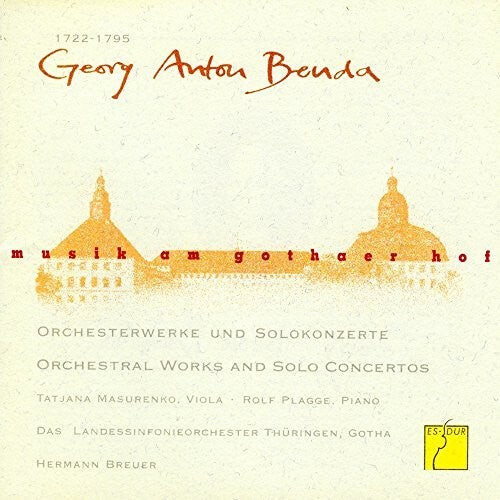 

CD диск Benda / Thueringen Philharmonie Gotha / Breuer: Music at the Court of Gotha: Orchestral Works