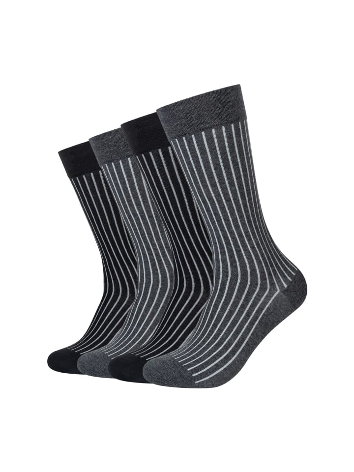 

Camano Носки Ca-Soft Shadow Bold Stripes, набор из 4 штук, цвет антрацитовый меланж