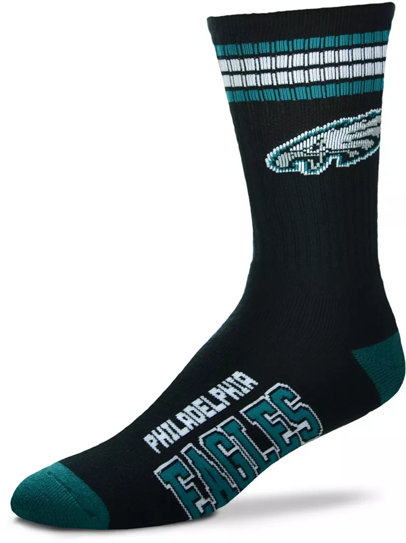 

Носки Deuce Crew с 4 полосками для босых ног Philadelphia Eagles For Bare Feet