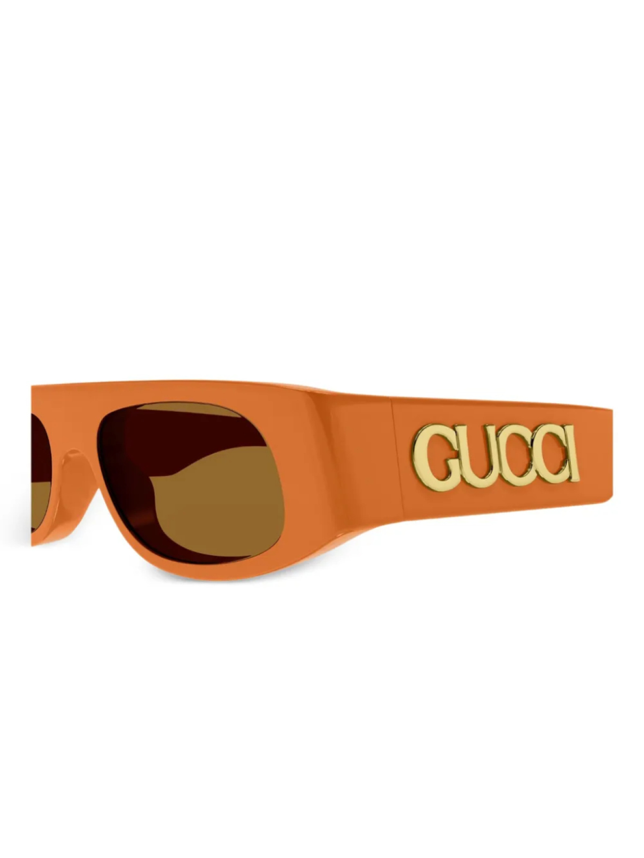 Солнцезащитные очки с логотипом Gucci Eyewear, оранжевый — фото 3