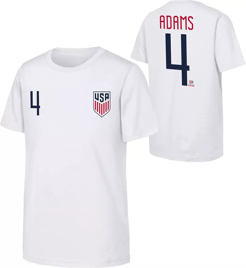 

Верхняя одежда для взрослых USMNT Tyler Adams #4, белая футболка Outerstuff