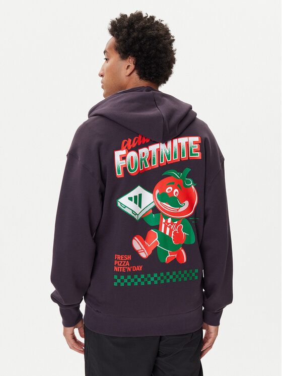 Свитшот loose fit Fortnite JV7961 Adidas, фиолетовый — фото 3