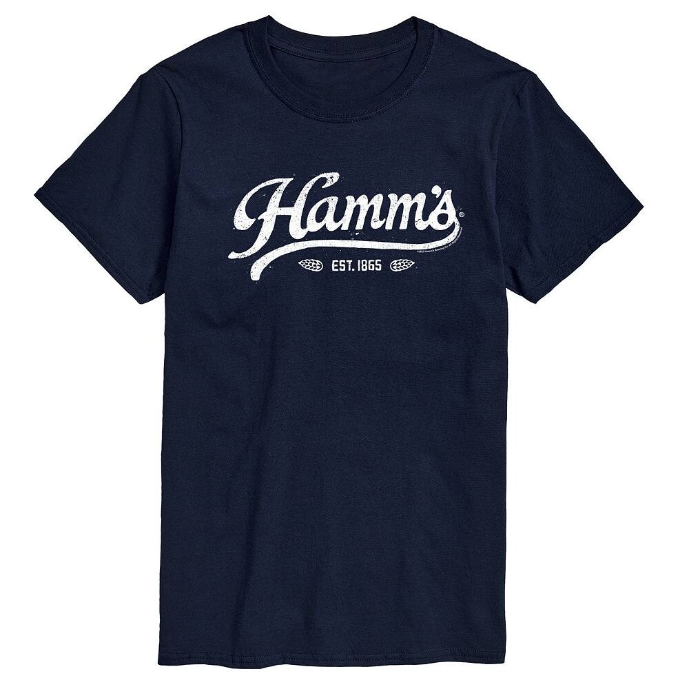 

Мужская футболка Hamm's Vintage с графическим логотипом Licensed Character, темно-синий