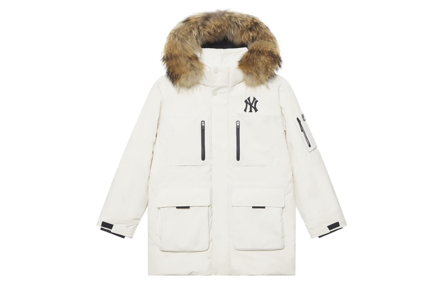 

MLB Нью-Йорк Янкиз Базовой Коллекции FW24 Пуховик Унисекс Тёмно-кремовый, Dark Cream