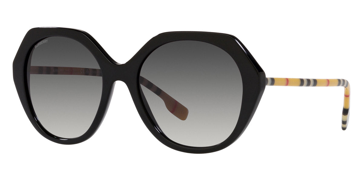 

Женские солнцезащитные очки Burberry 57 мм черного цвета BE4375F-38538G-57