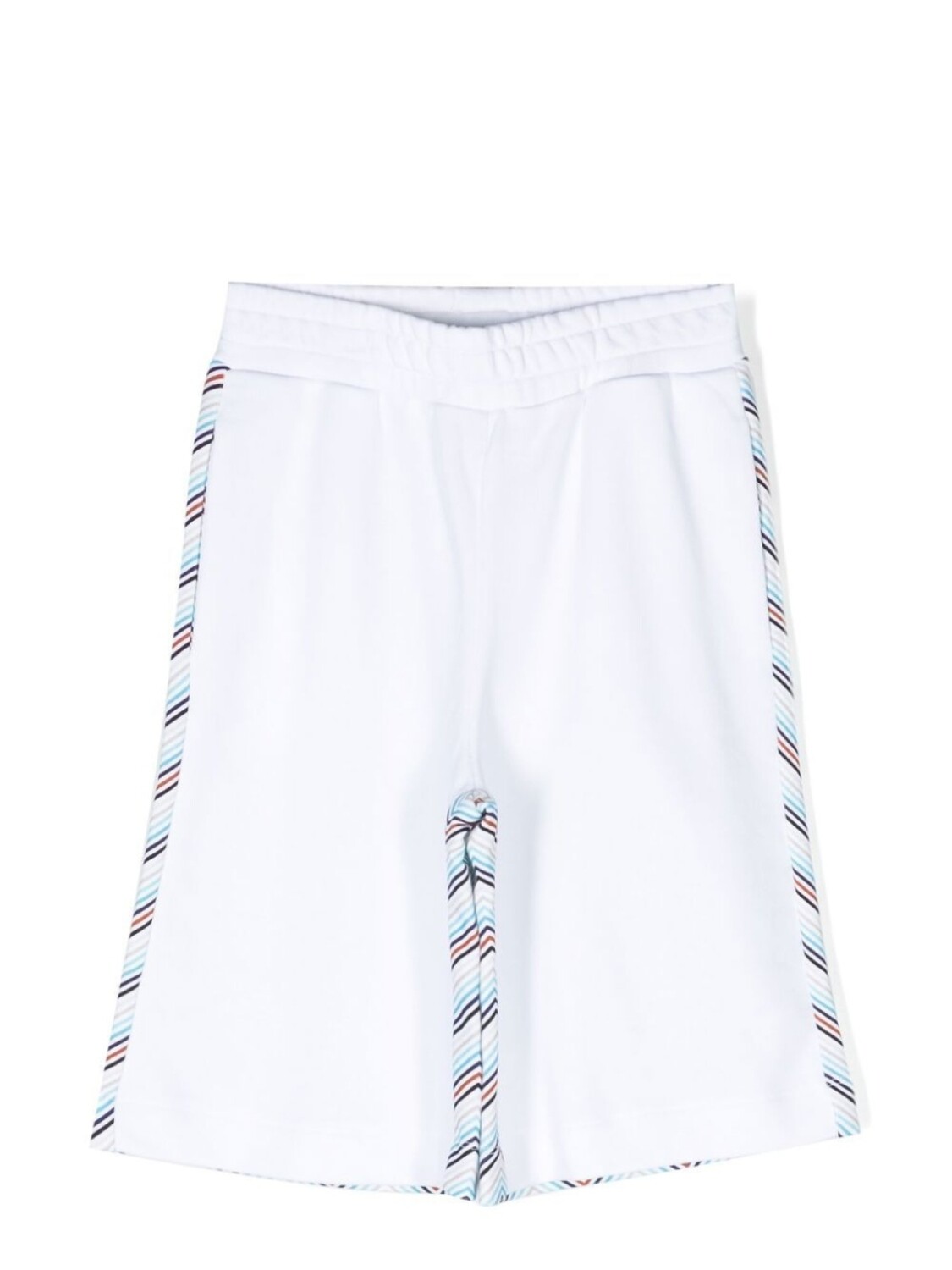 

Шорты со вставками и принтом зигзаг Missoni Kids, белый