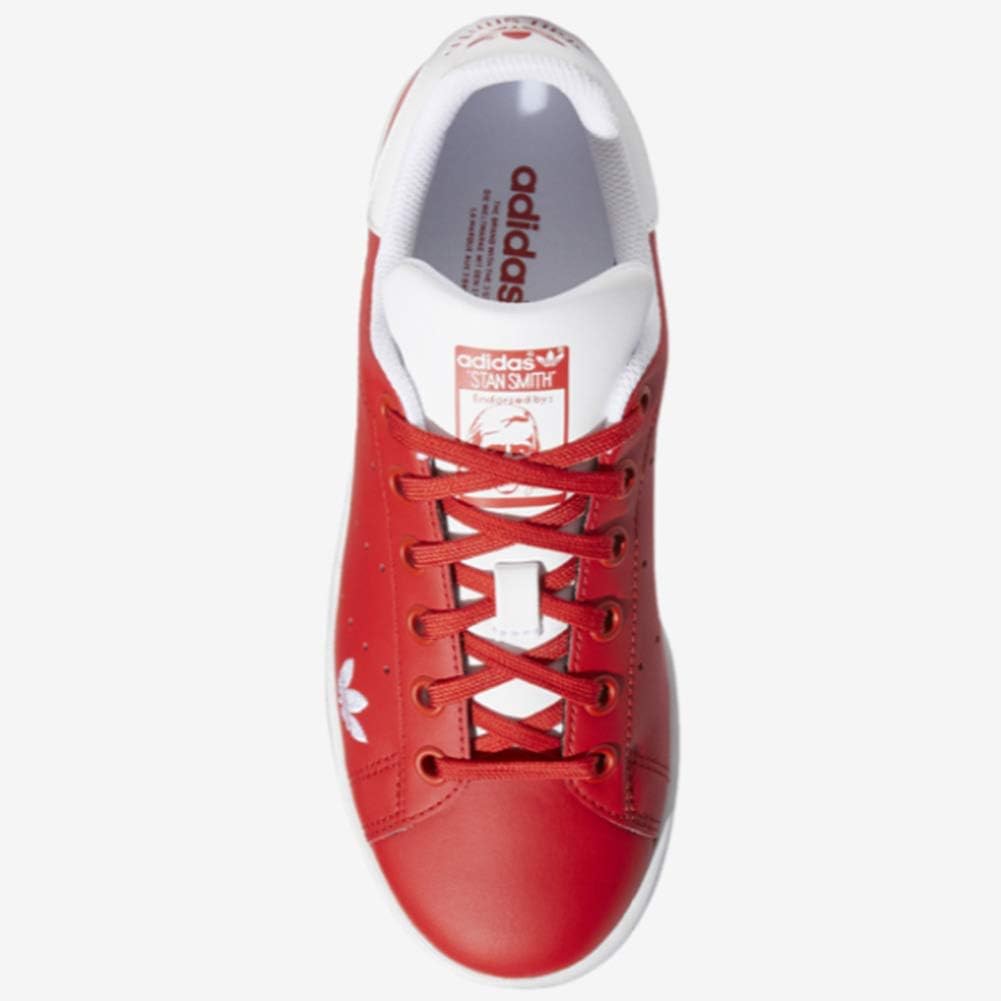 Кроссовки adidas Stan Smith для детей, белый/красный — фото 3