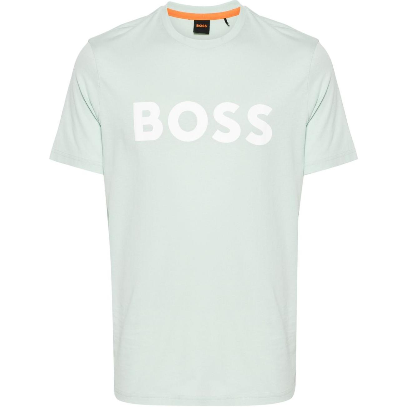 

Футболка из хлопка с логотипом HUGO BOSS, светло-зеленый