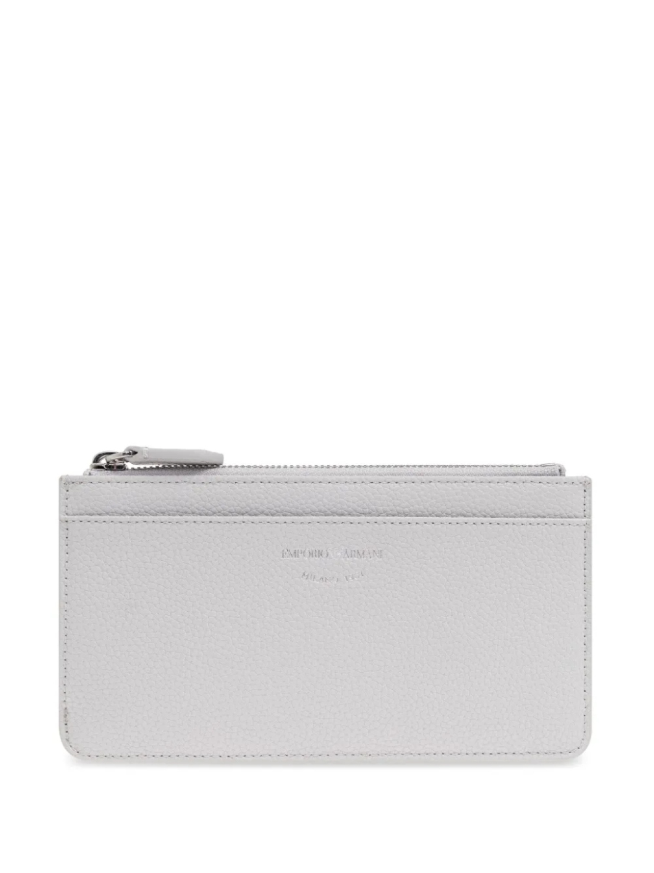 

Кошелек с тисненым логотипом Emporio Armani, серый