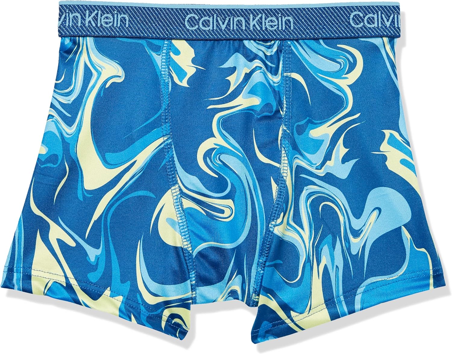 Комплект из 4 трусов-боксеров Calvin Klein для мальчиков, Ocean Blue Marble/Sky High — фото 2