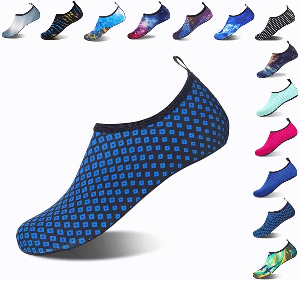 

Быстросохнущие нескользящие водные носки для женщин и мужчин, взрослых, купальные комплекты, одежда для пляжа, йоги, активного отдыха, кемпинга, бассейна, отпуска Vimanbite, синий