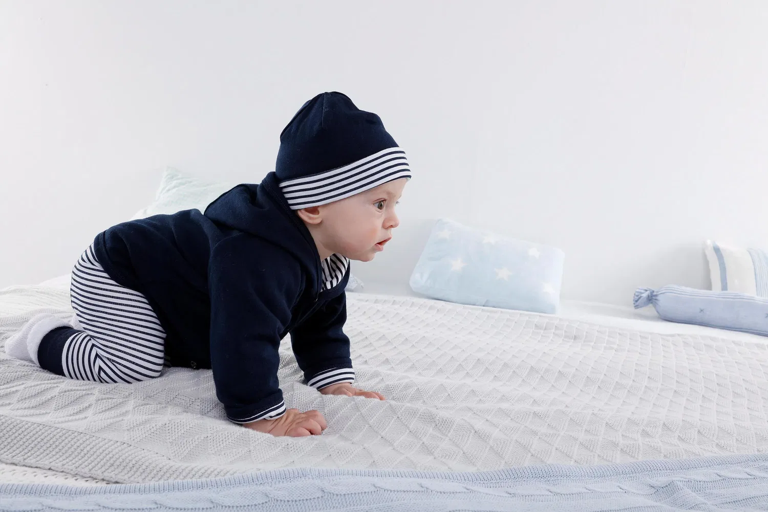 Набор боди, стартовый набор, Kidsworld, marine-weiß — фото 4