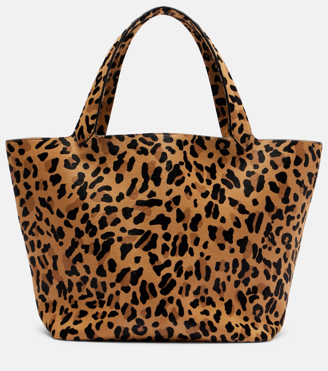 

Большая сумка-тоут из телячьей шерсти Alaïa, Brun Sepia