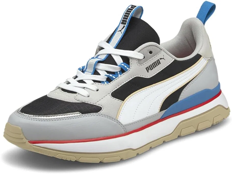Кроссовки PUMA Unisex R78 Trek, 2-Puma Black Puma White Glacial Blue — фото 3