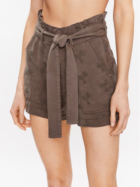 

Шорты свободного кроя из ткани Janna W3GD0L WDP87 Guess, коричневый