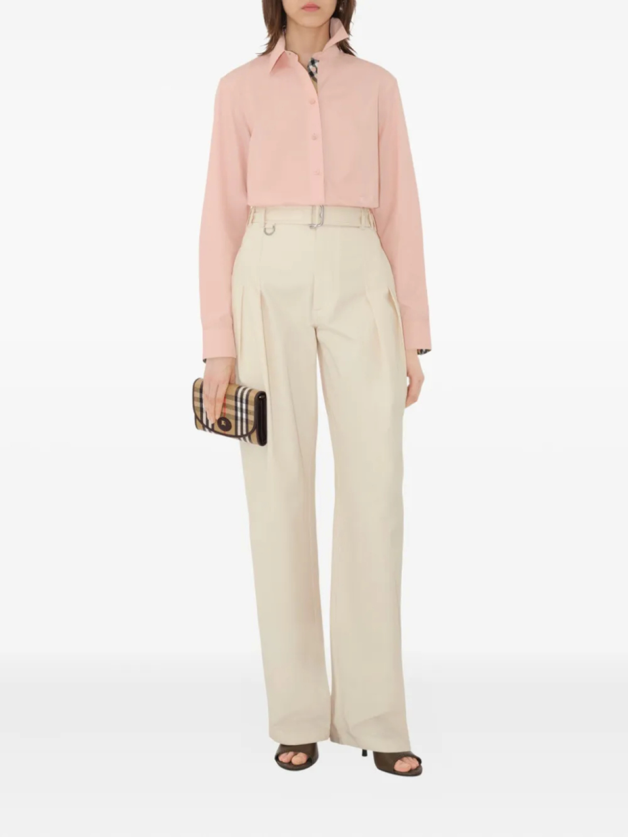

Кошелек Burberry Highlands с цепочным ремешком, нейтральный