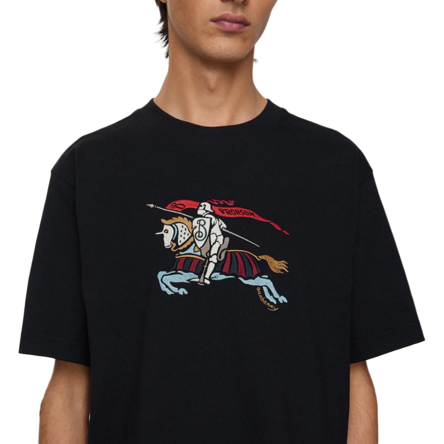 Футболка Burberry Equestrian Knight, черный — фото 3