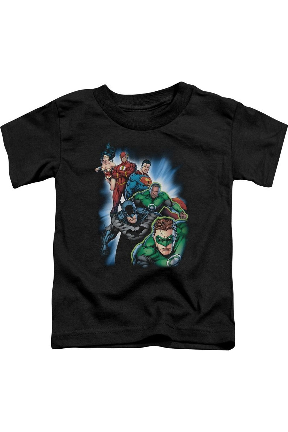 

Футболка с коротким рукавом для малышей "Лига справедливости Америки: Герои объединяются" Gildan, черный