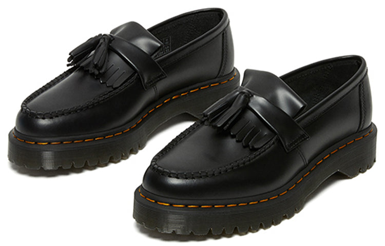 Лоферы Dr. Martens Adrian Bex из гладкой кожи с кисточками, цвет «Carbon Black» — фото 3