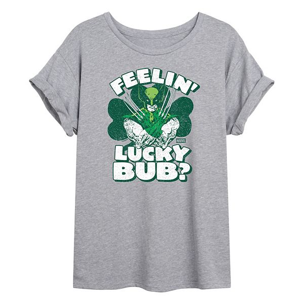 

Футболка Wolverine Feelin' Lucky Bub Licensed Character, Heather Gray