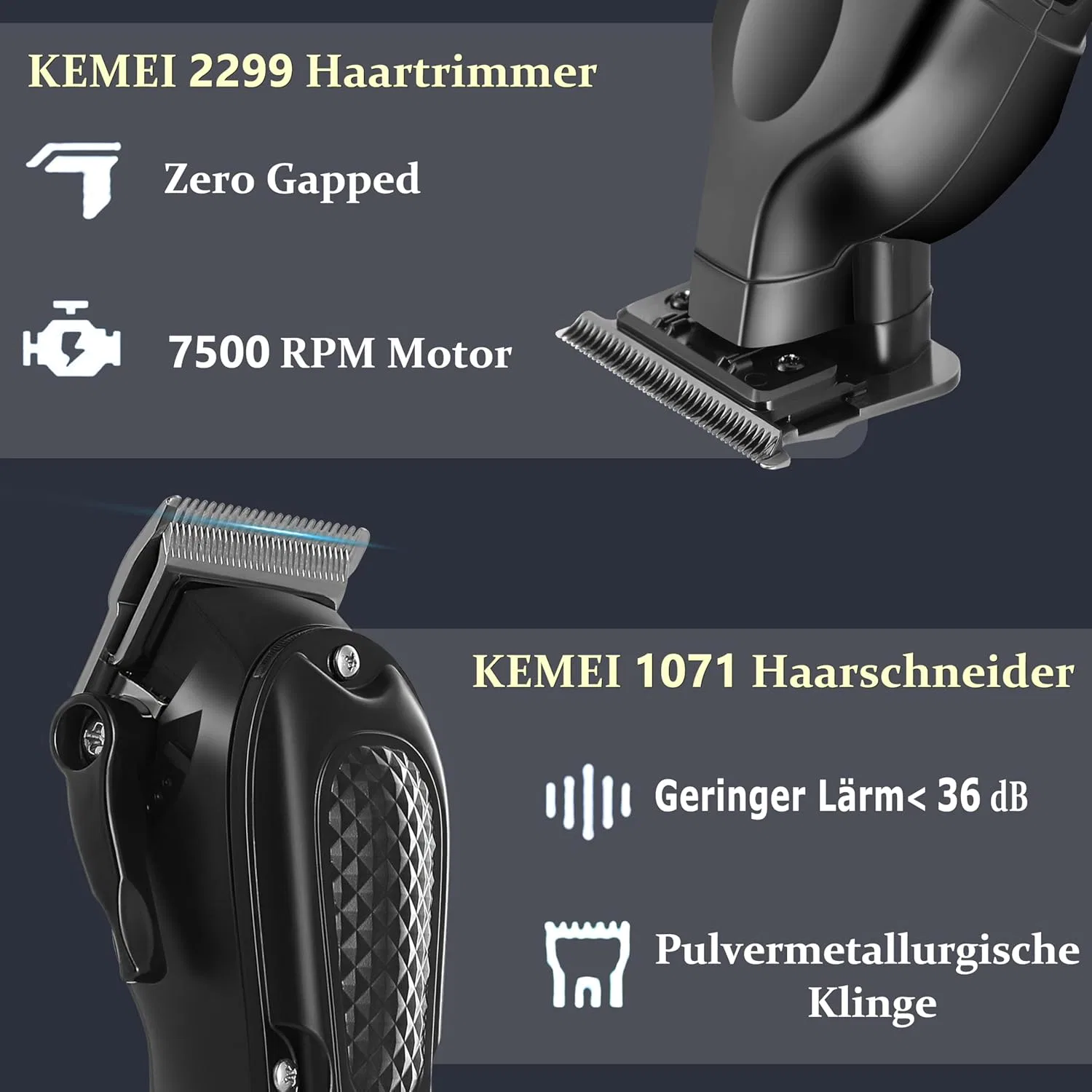 Профессиональный набор для стрижки KEMEI для мужчин Kemei — фото 3