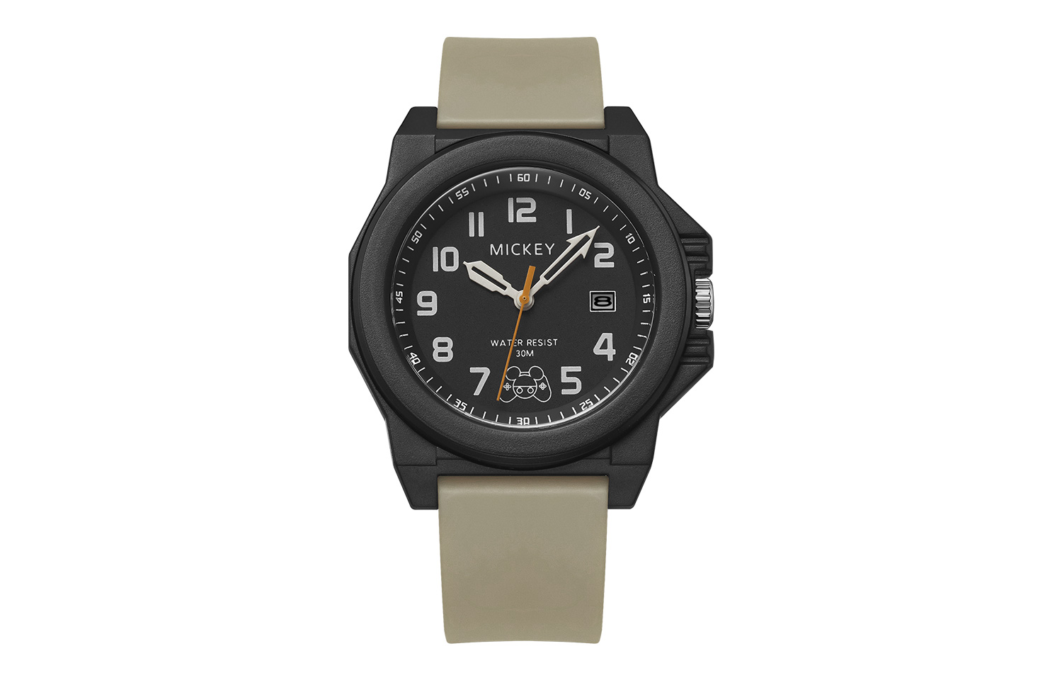 

Disney Часы Mickey Series Quartz Movement Resin Strap Watch Men's Watch Black Dial, MK-12117GN