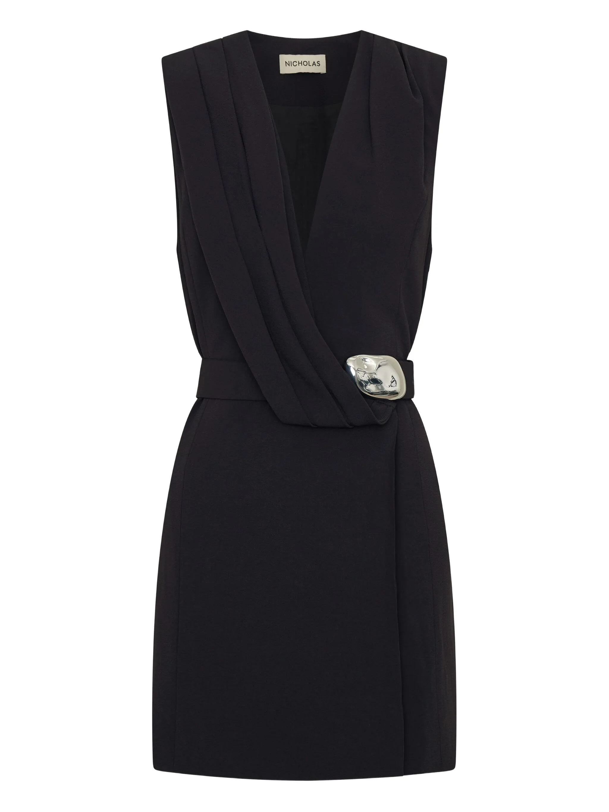 

Платье мини Dorsie с драпировкой Nicholas, черный