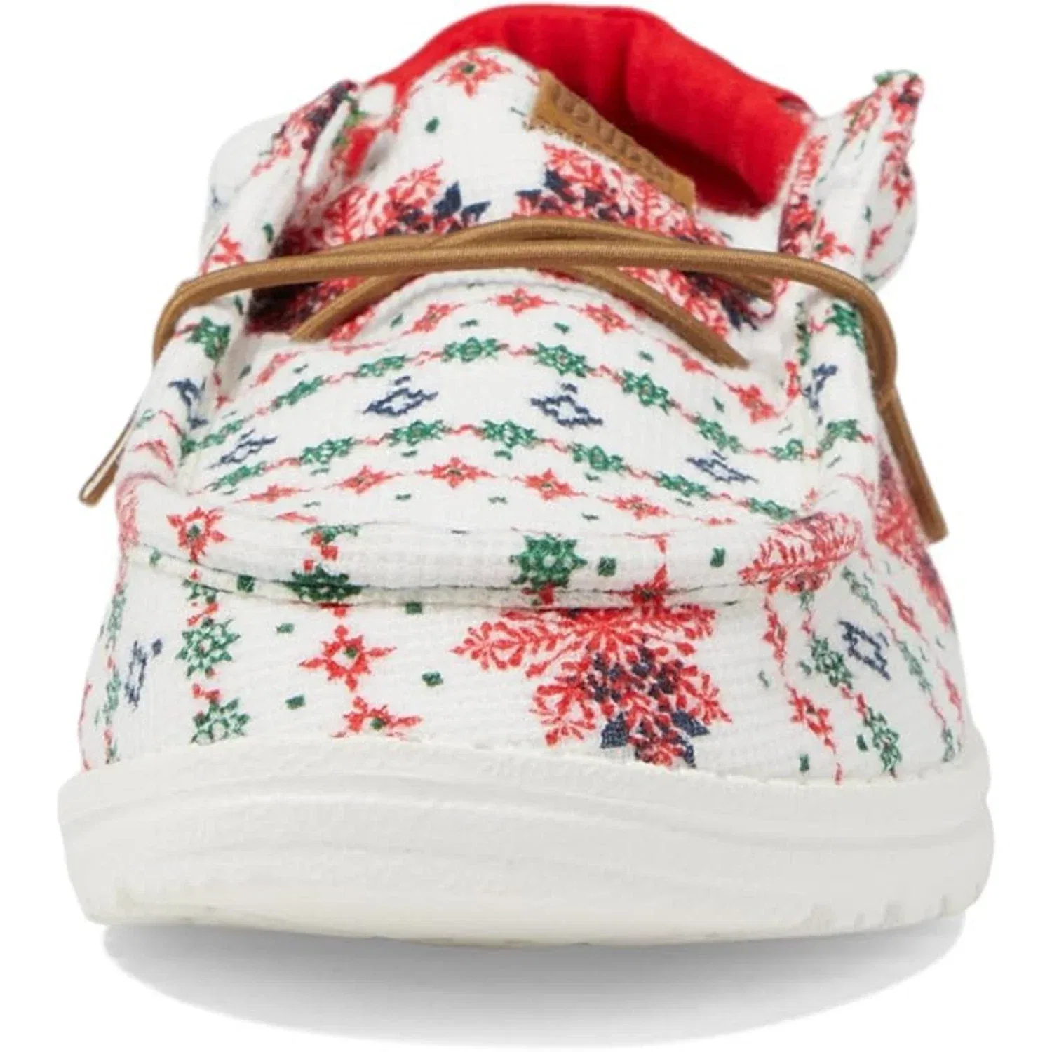 Youth Hey Dude Wally Ugly Sweater White Multi Slip On Casual Shoes ZOGG586 — фото 3