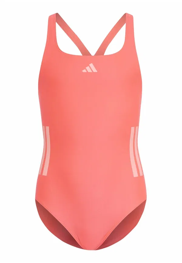 Купальник детский Adidas Performance 3 stripes bold swimsuit, солнечный турбо/замороженный турбо