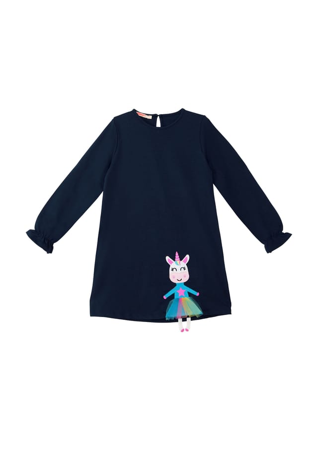 

Платье «Лиликорн» Denokids, синий