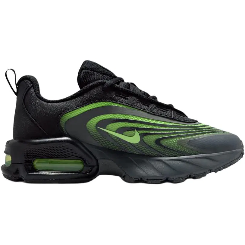 Кроссовки Air Max Fire дышащие и нескользящие низкие детские повседневные Black Neon Green Kids' Nike — фото 3