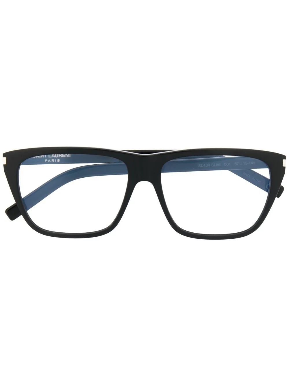

Очки в квадратной оправе Saint Laurent Eyewear, черный