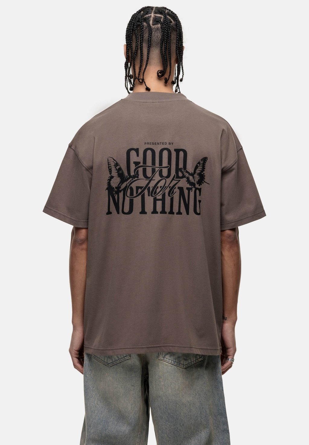 

Футболка с принтом DAKOTAU Good For Nothing, серо-коричневый