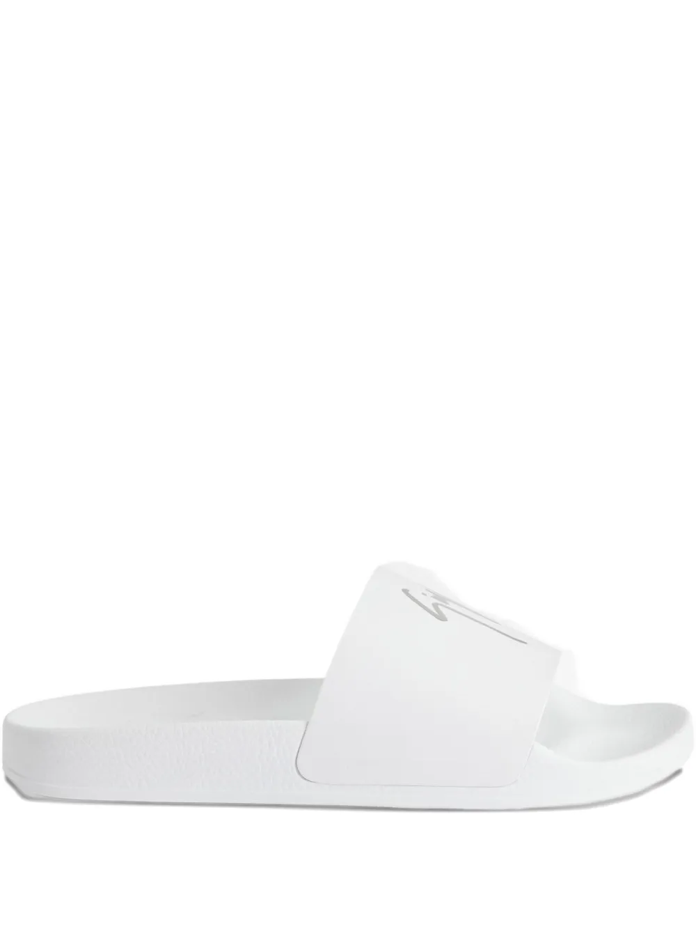 Шлепанцы Brett с логотипом Giuseppe Zanotti, белый
