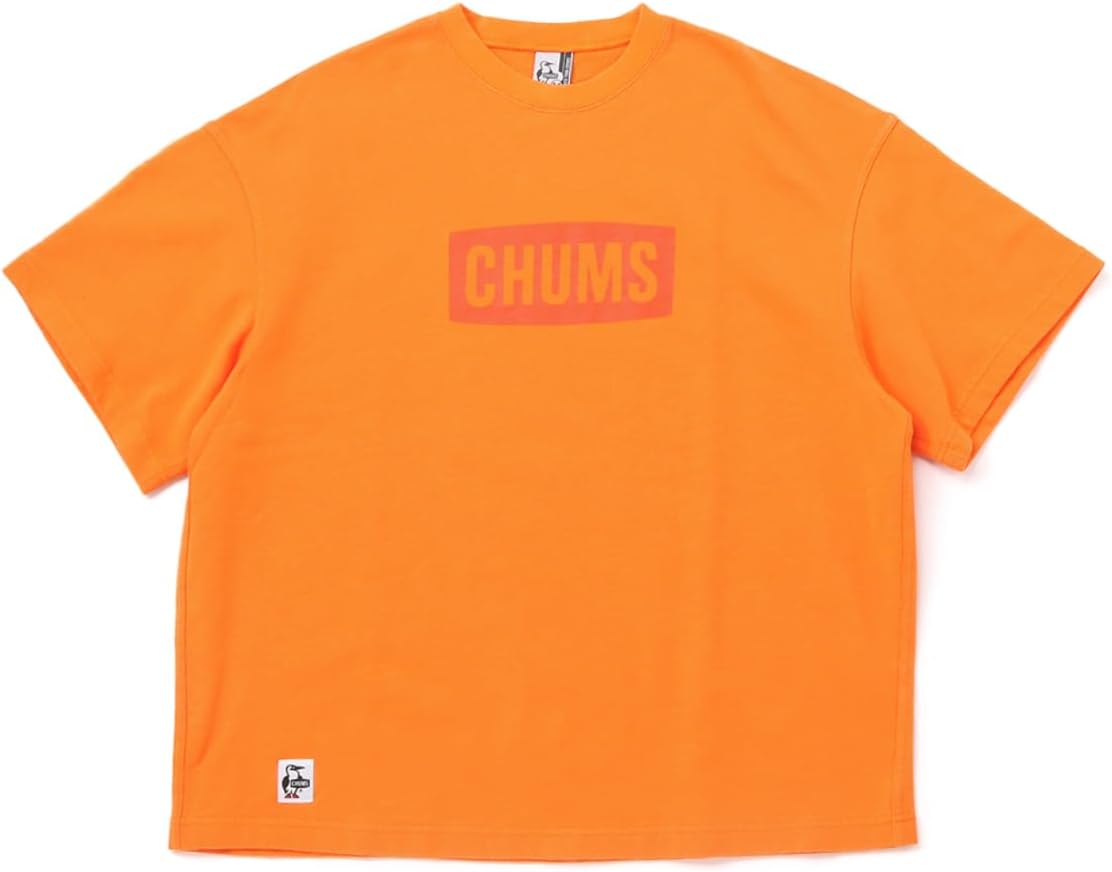 

Мужская футболка CHUMS оверсайз с коротким рукавом и логотипом CHUMS, модель LP, оранжевый