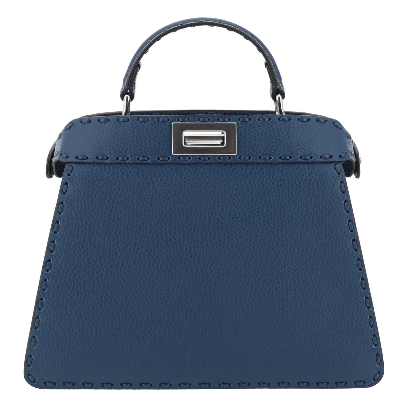 

FENDI Сумка через плечо из телячьей кожи, кроссбоди, женская сумка синяя