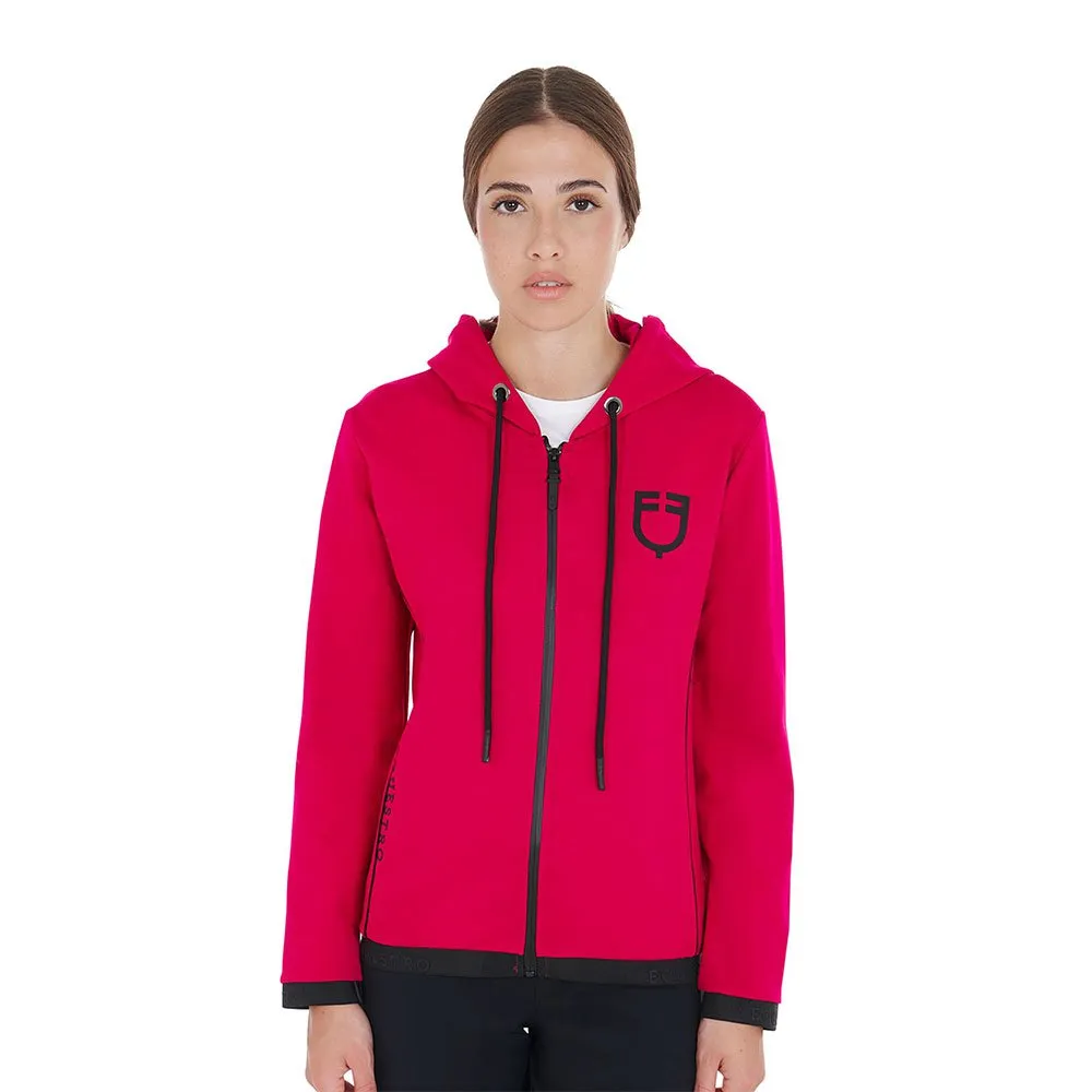 

Толстовка Equestro Interlock full zip, красный