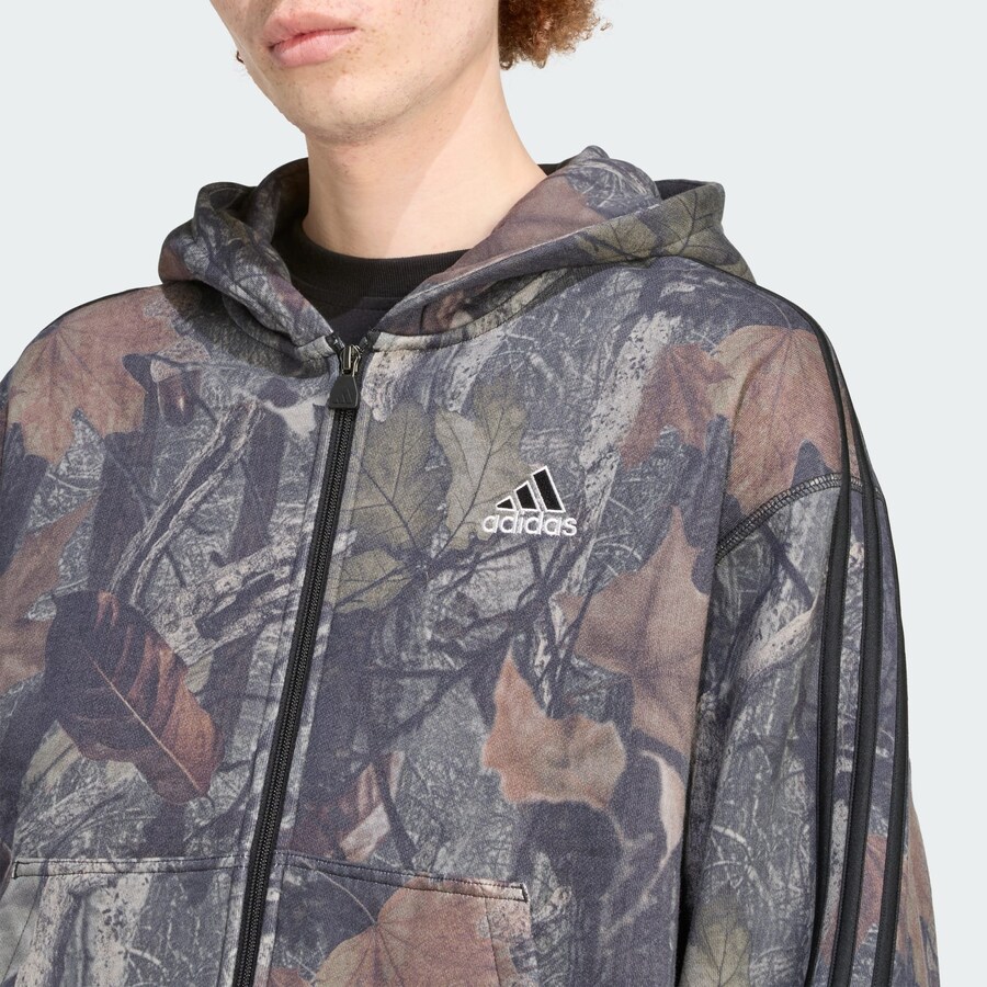 Толстовка с капюшоном на молнии ADIDAS ORIGINALS, черный — фото 4