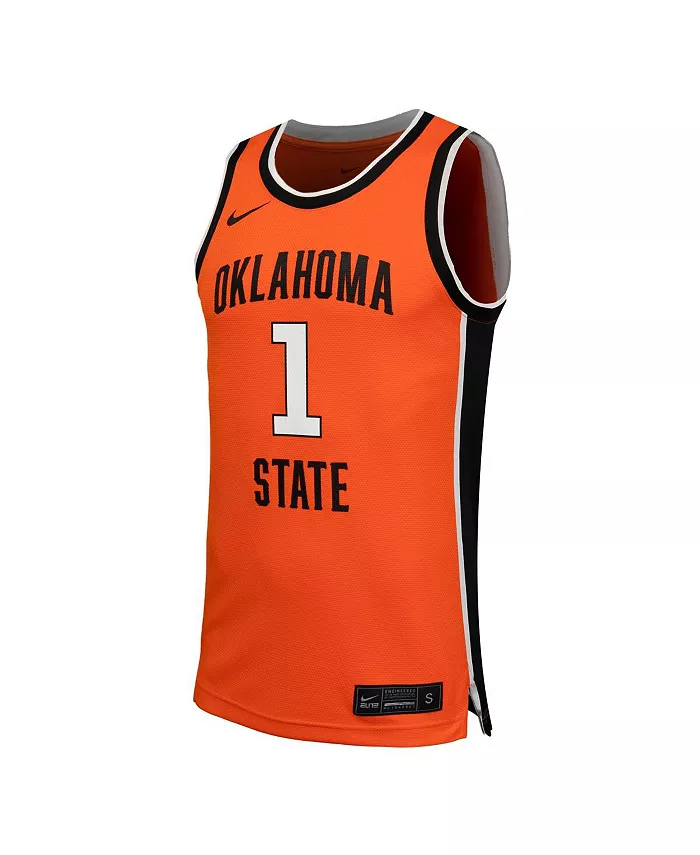 Мужская 1 оранжевая реплика баскетбольной майки Oklahoma State Cowboys Nike — фото 2