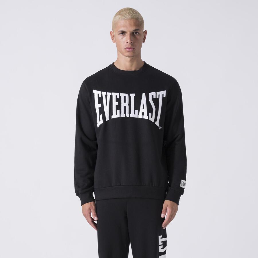 

EVERLAST ЭКСКЛЮЗИВНЫЙ СВИТЕР С КРУГЛЫМ ВЫРЕЗОМ, ЧЕРНЫЙ ХЛОПОК, ПОЛИЭСТЕР