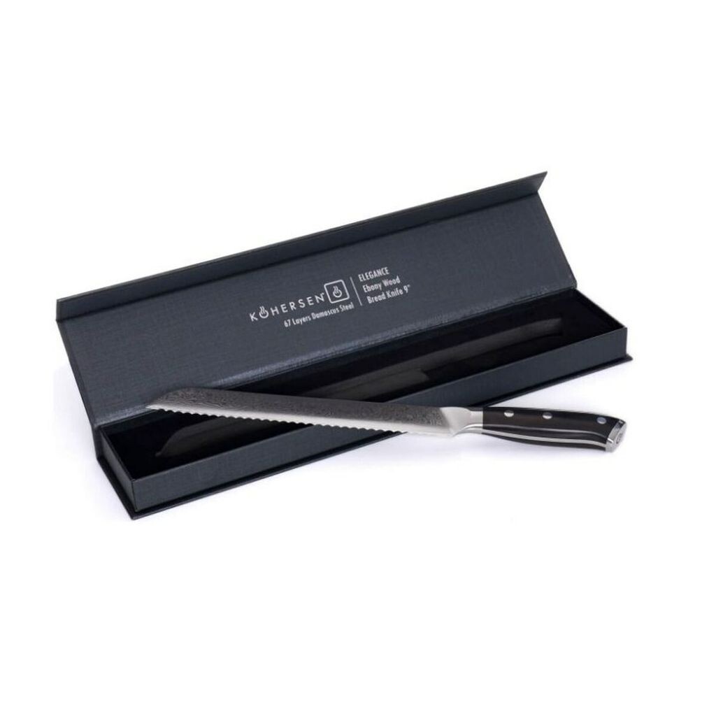 

Нож для хлеба Kohersen Elegance из черного дерева, 9 дюймов