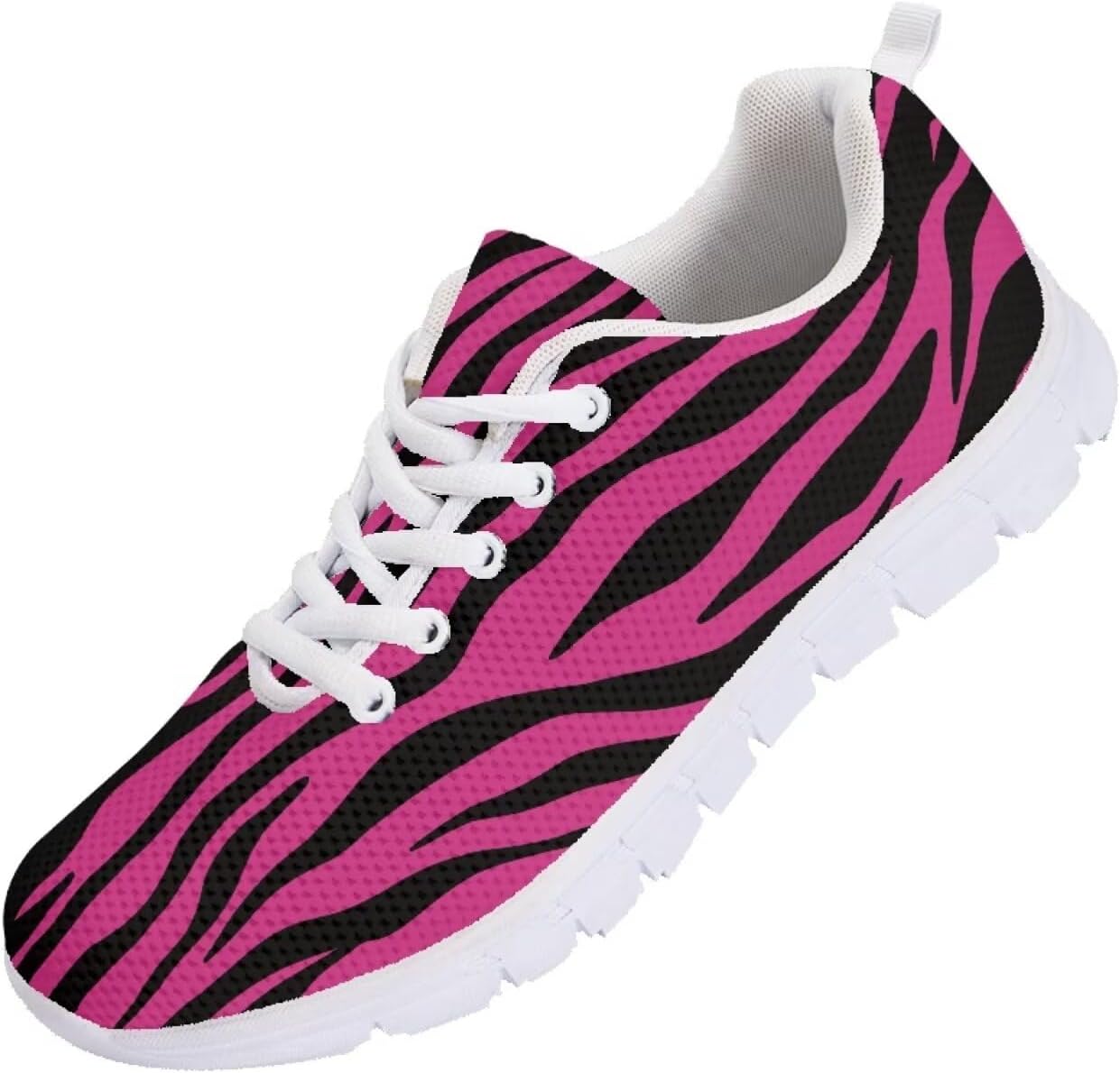 

Мужские кроссовки Funnydude Funny Print для бега, осенние, с сеткой для дыхания, свободные, на шнуровке, розовый