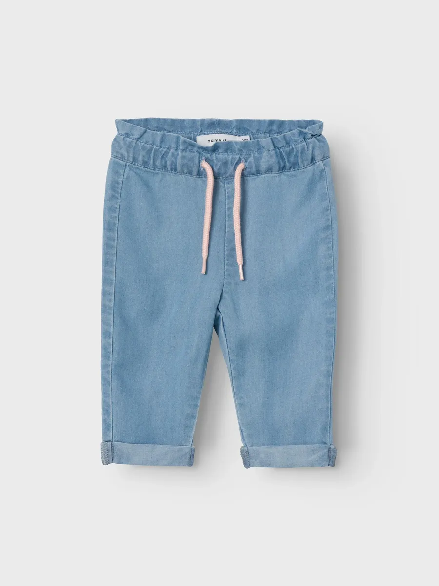 

Name It Джинсы свободного кроя "NBFBELLA BAGGY R JEANS 4556-HI NOOS", голубой