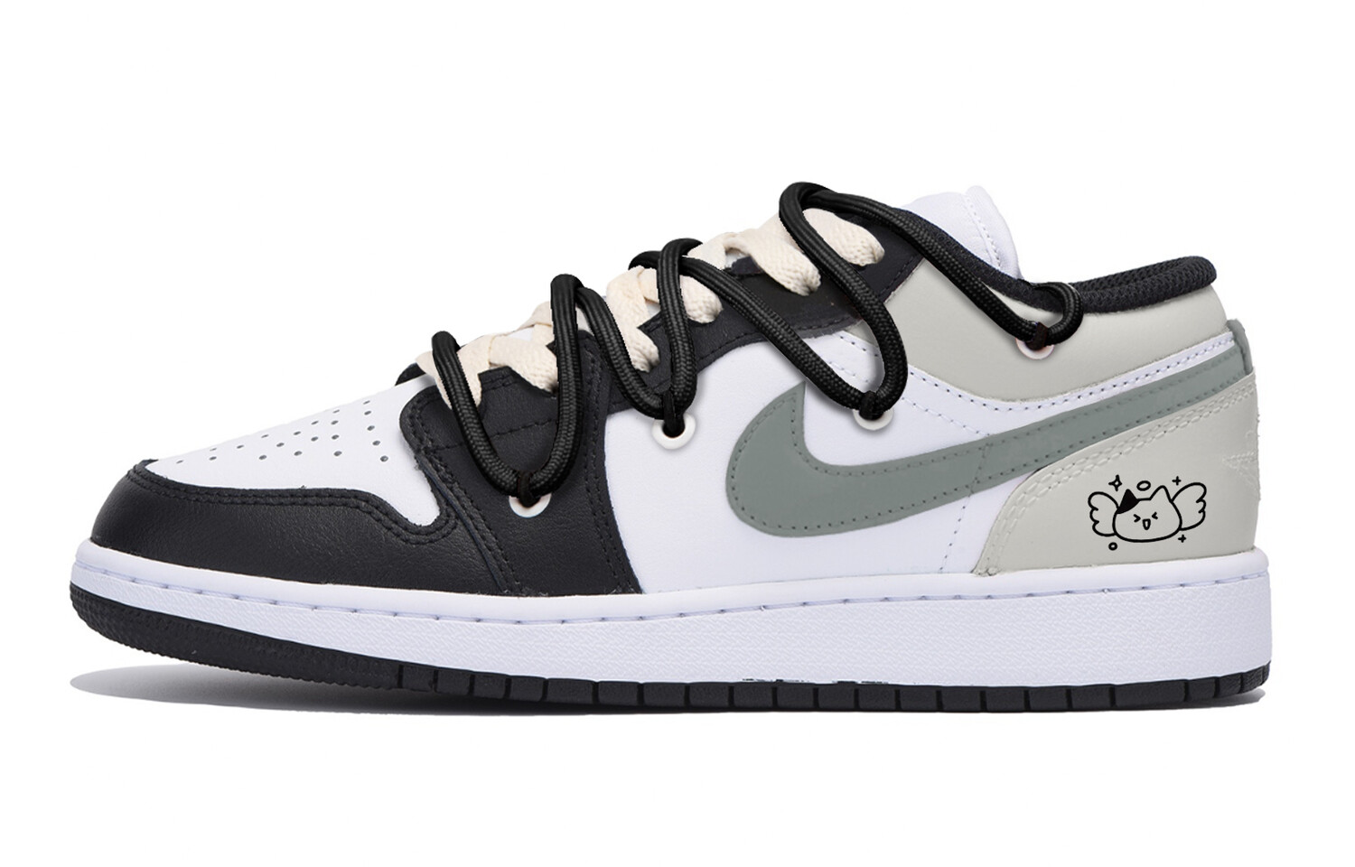 

Кроссовки Air Jordan 1 Kids' Basketball Shoes Grade School, черный