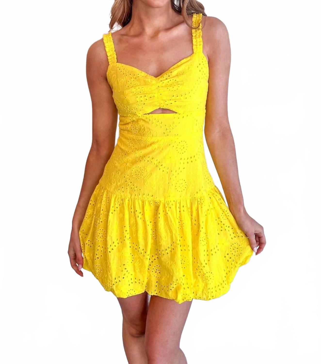 

Желтое платье с пузырьками Day + moon